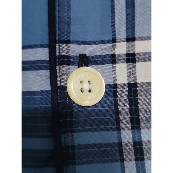 POLO RALPH LAUREN MEN'S STRETCH PAJAMA TOP -SHORT SLEEVE -BUTTON FRONT LARGE - Picture 5 of 9